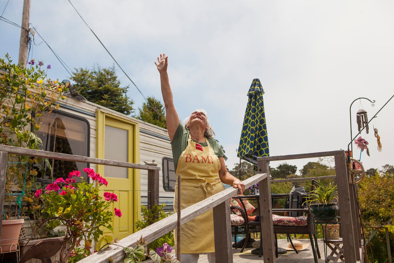 anina in the throes of baking love